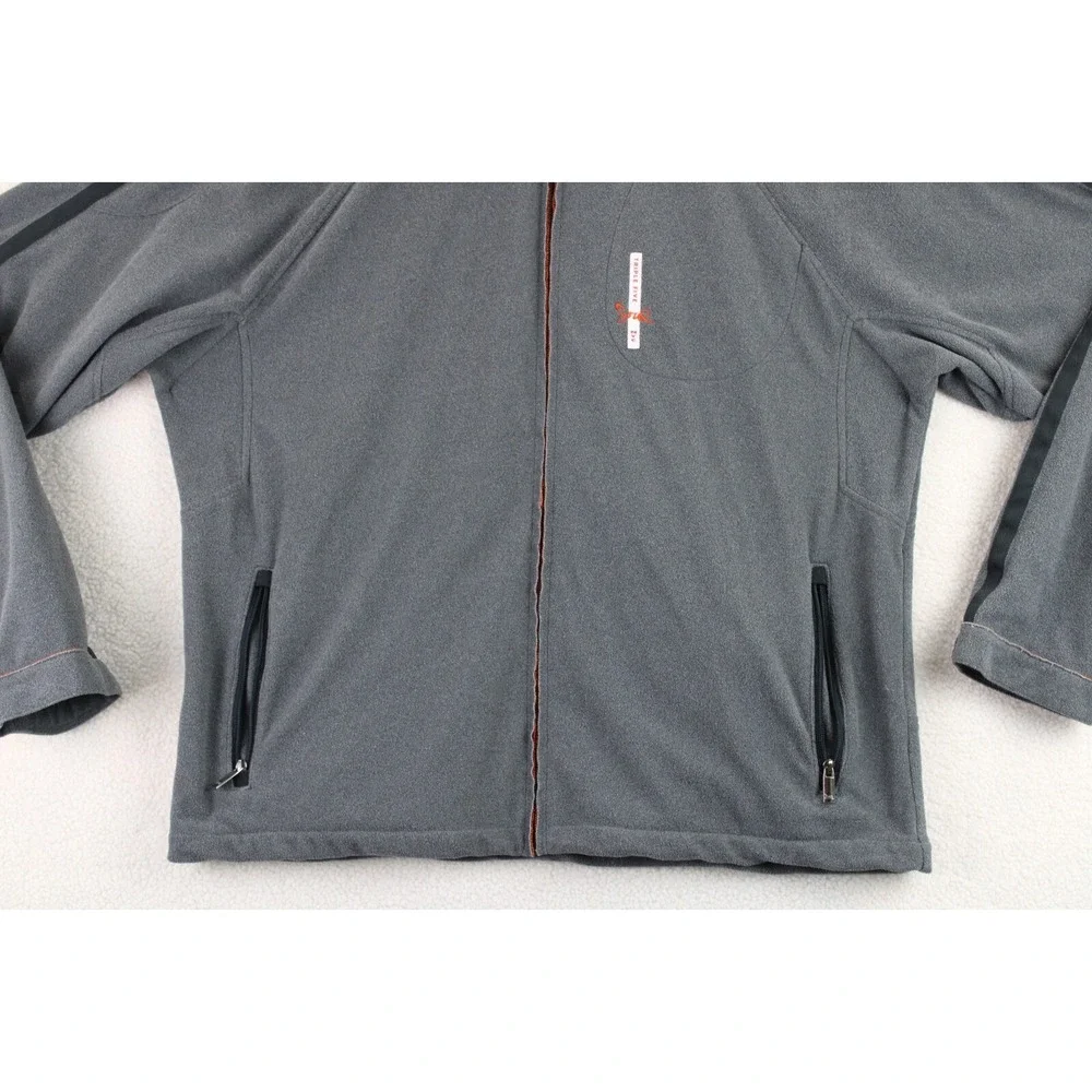 VTG Triple Five‎ Soul Mens Gray Fleece Full Zip Jacket Track Style Size XXL